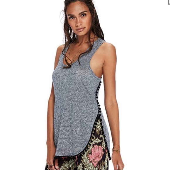 Scotch & Soda Tops - Scotch & Soda Pom Pom trim tank